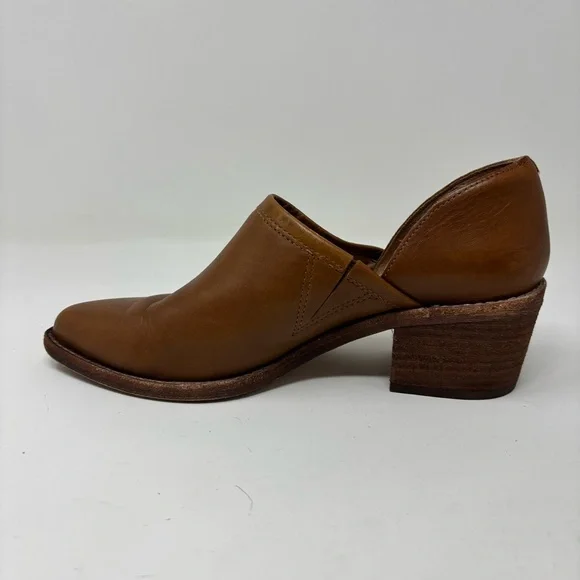 Madewell The Brady Low Cut Leather Booties English Saddle Size 6 - Picture 3 of 14